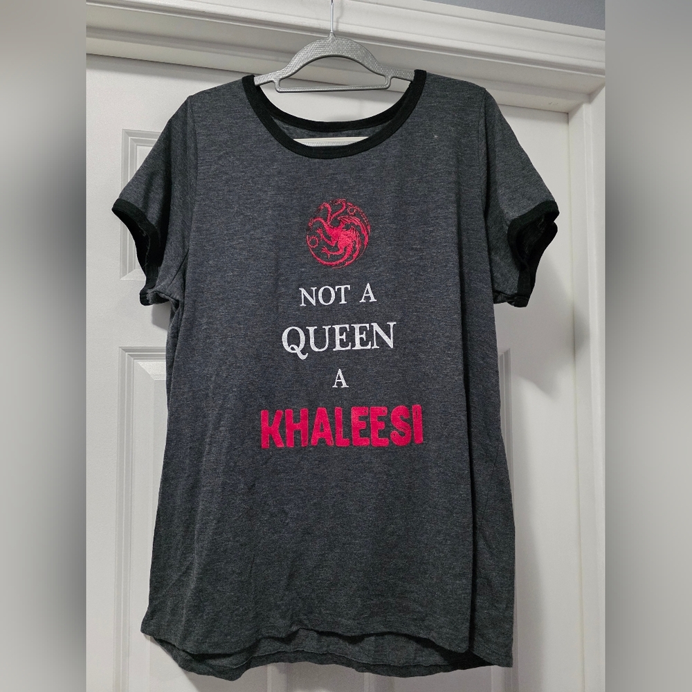 Torrid Gray and Red Khaleesi Tee